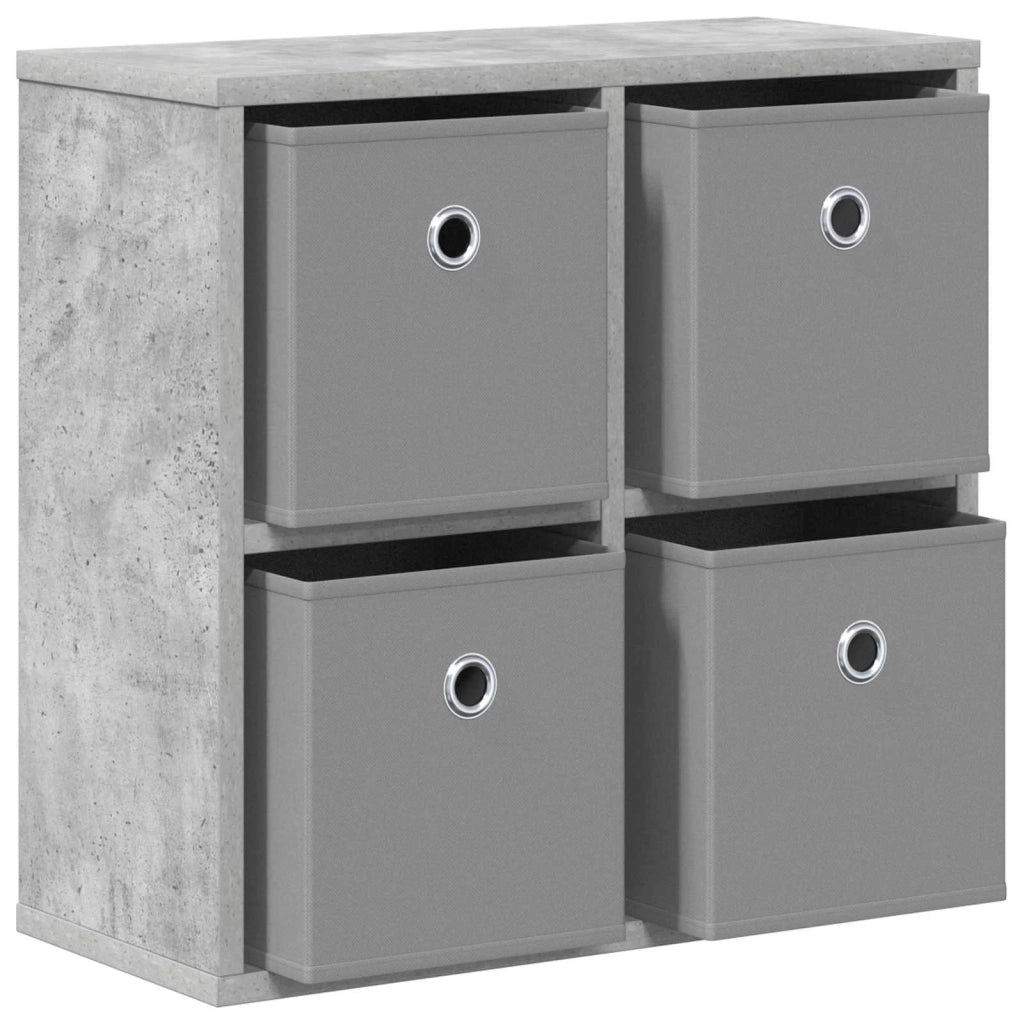 Credenza con cassetto Grigio cemento 49,5 x 22 x 47 cm 8000527