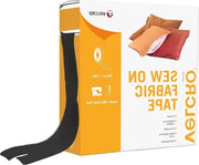 Tape da cucito - Adesivo con gancio e anello self-adesivo - Nero - 30 mm x 10 m Velcro