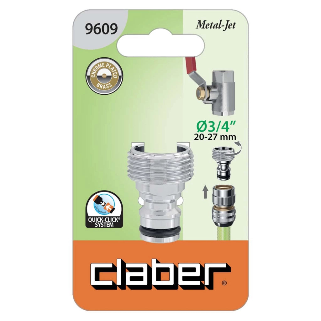 PRESA M 3/4? METAL-JET IN BLISTER 9609 - 3 blister CLABER