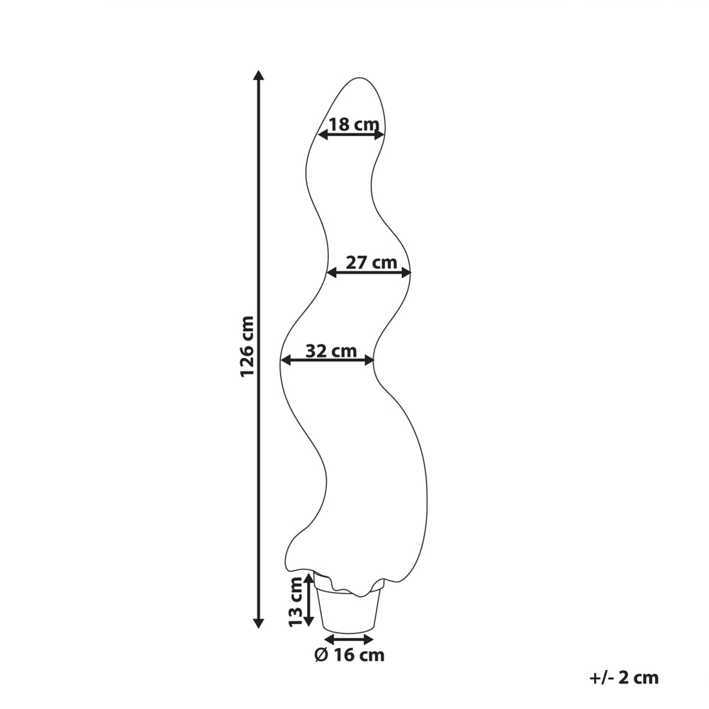 Pianta artificiale in vaso di plastica 126 cm per interni ed esterni elegante