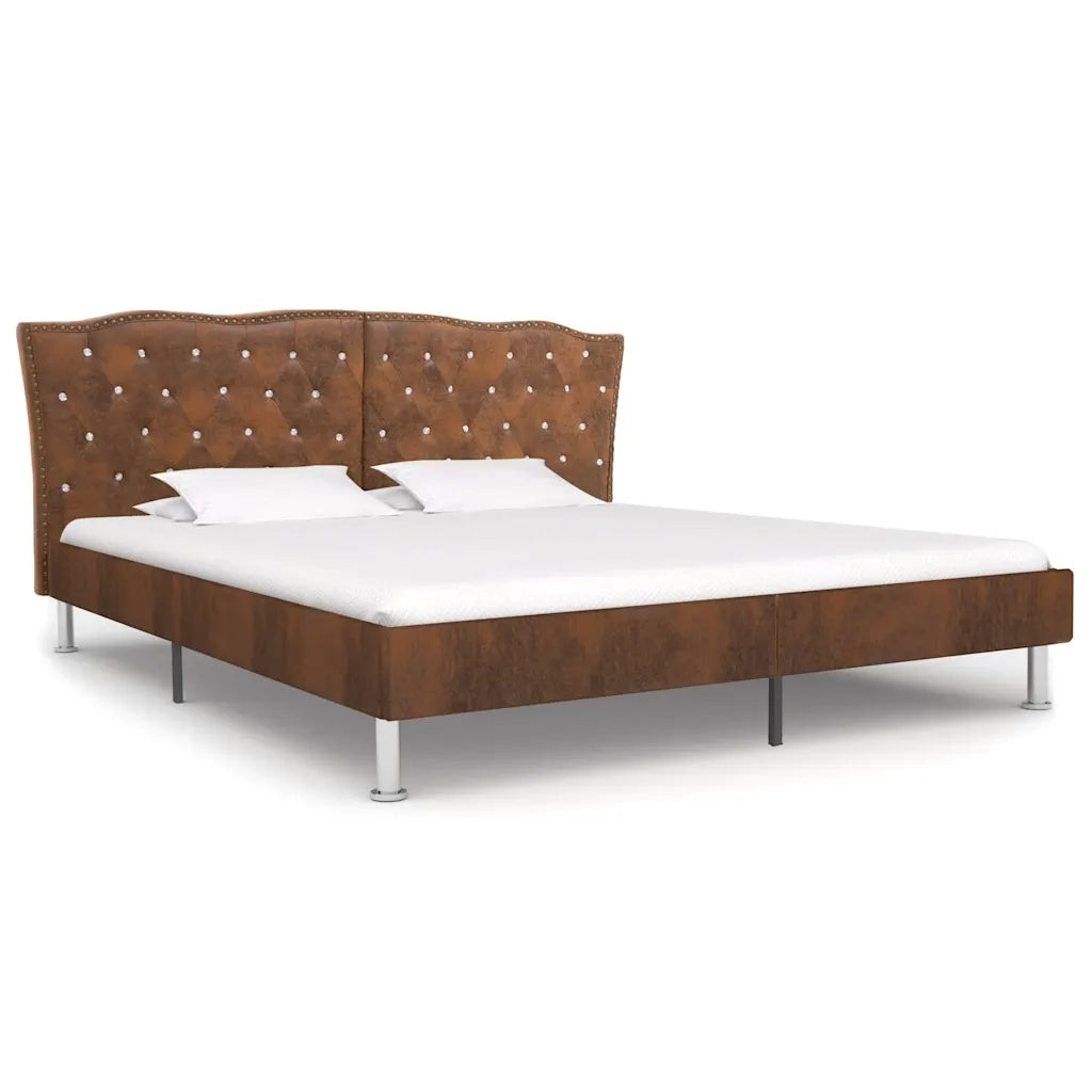 Giroletto Marrone in Similpelle Scamosciata 180x200 cm 280546