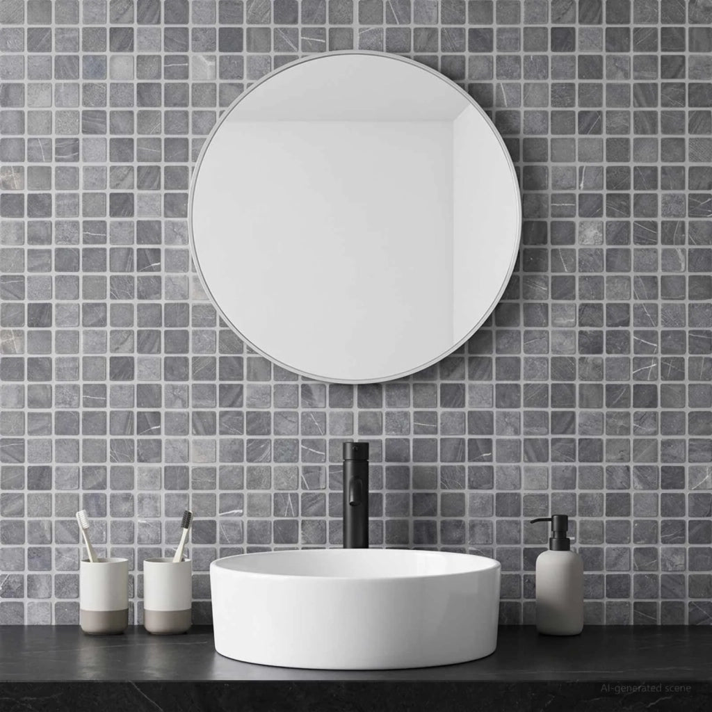Piastrelle Mosaico Grigio 30 x 30 cm Marmo 42033522