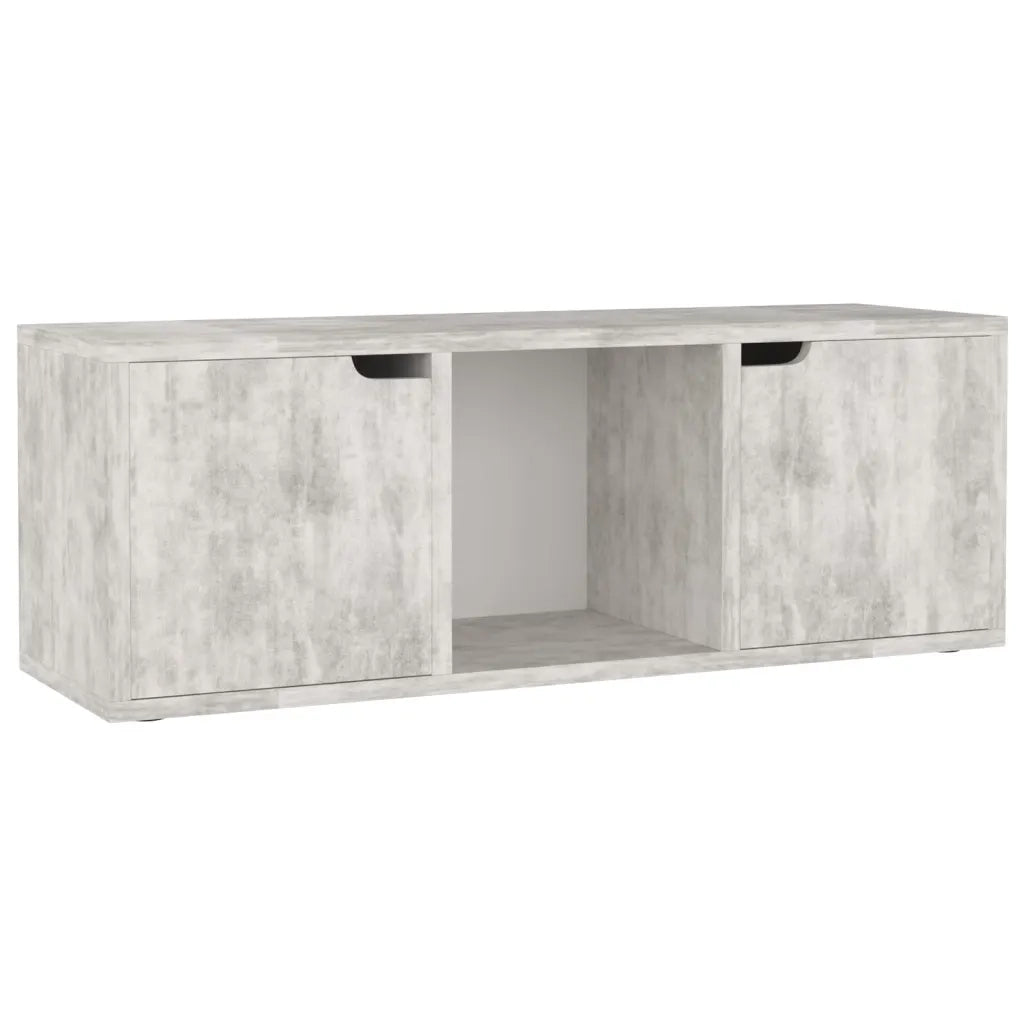 Mobile Porta TV Cemento 88,5x27,5x30,5 cm in Legno Multistrato 338175