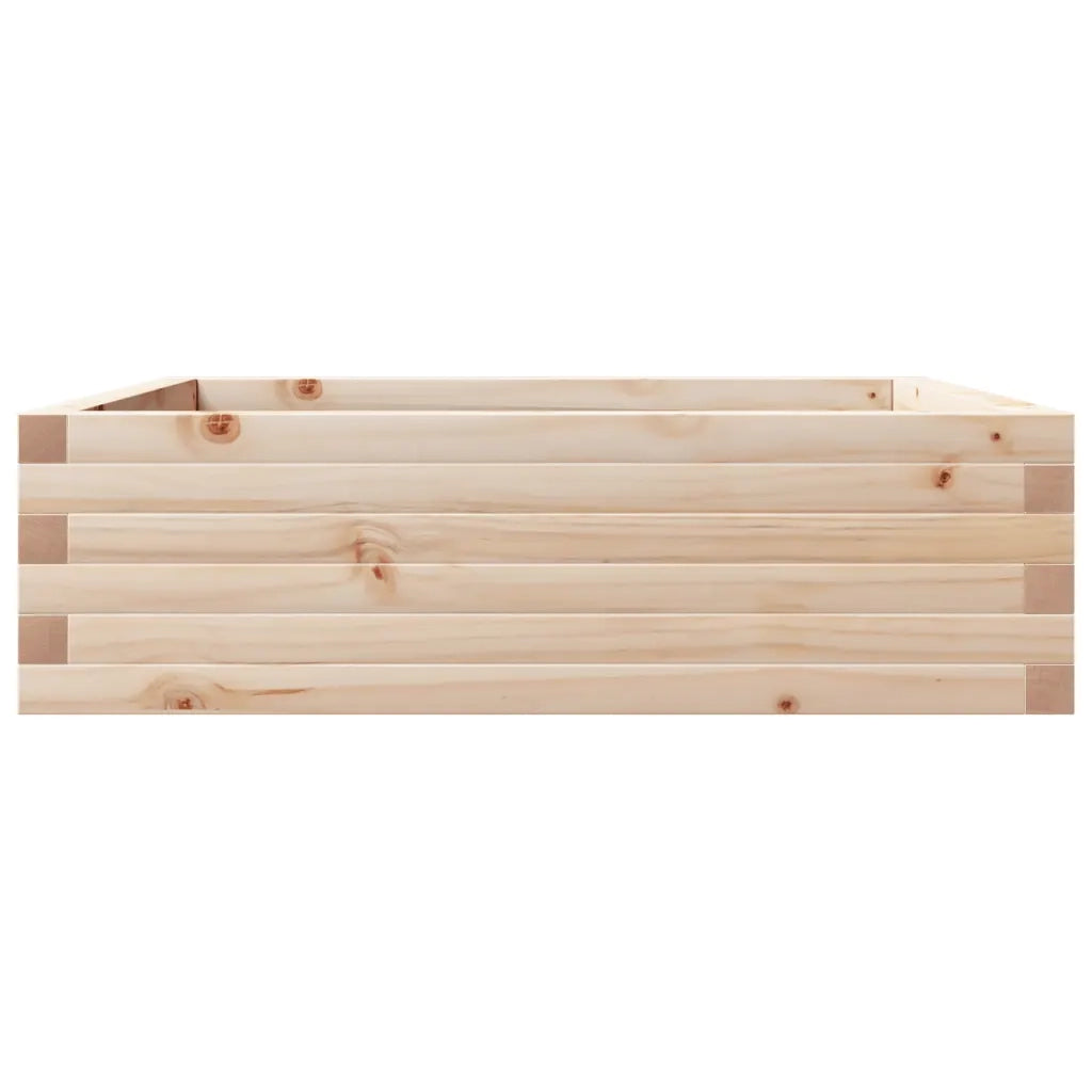 Fioriera da Giardino 80x80x23 cm in Legno Massello di Pino