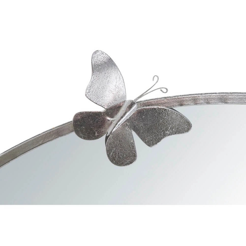 Specchio Farfalle Rotondo Argento diam 91 cm - FARFALLE ROUND SILVER