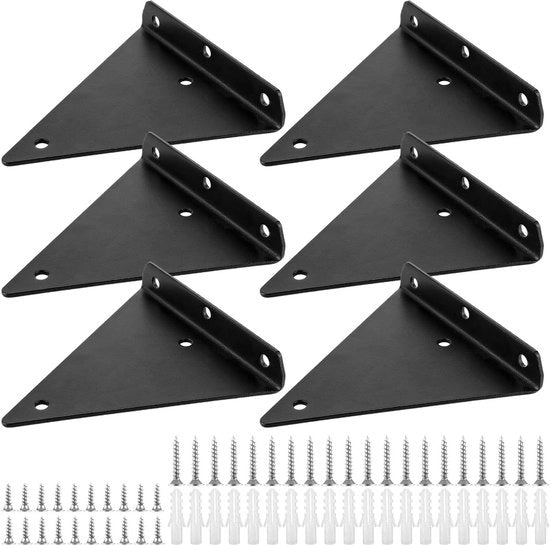 Sostegni per pannelli 14 x 13 cm - Sostegni in metallo per pannelli - Supporto per pannelli per armadi a muro librerie