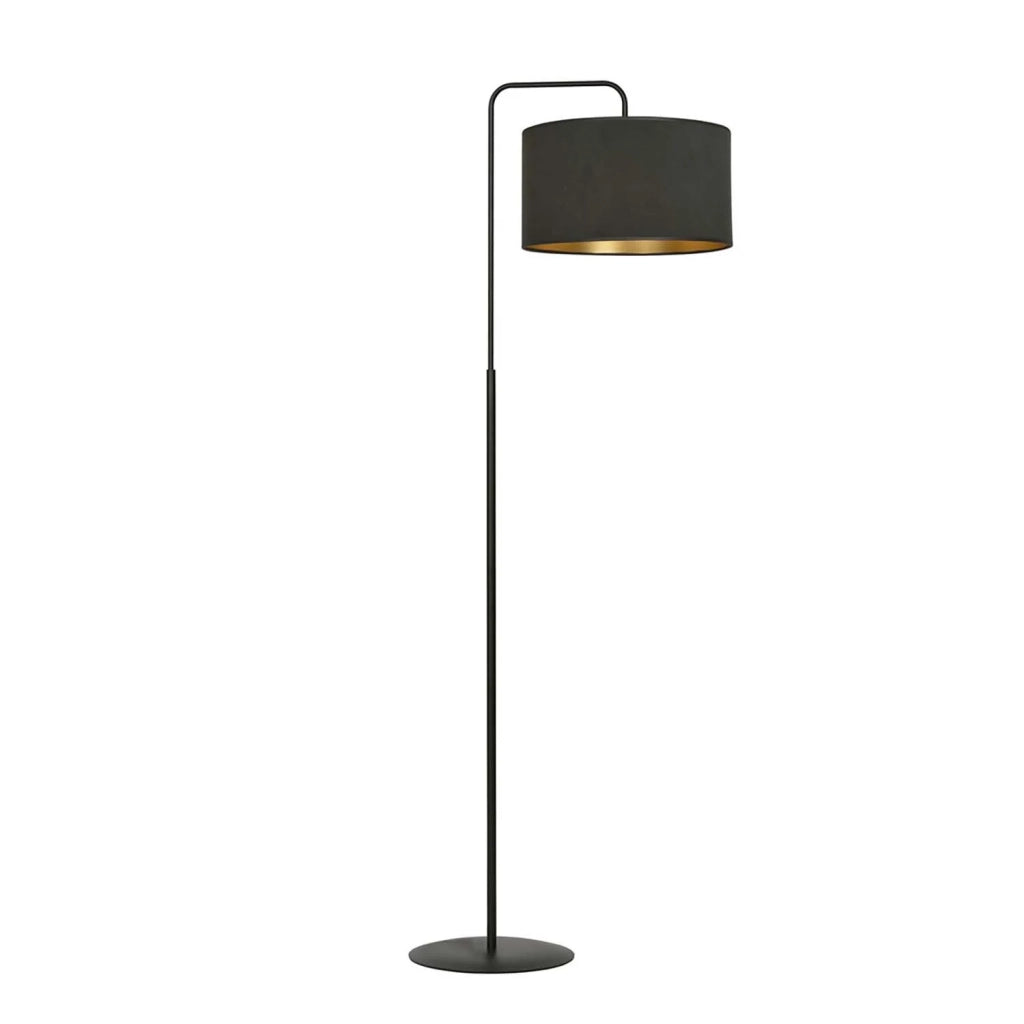 Piantana Contemporaneo Ganesha Acciaio Nero 1 Luce E27 Ip20