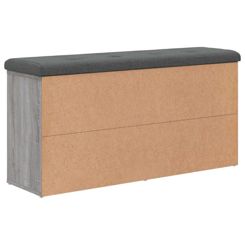 Panca Porta Scarpe-Sgabello-Panca Scarpiera Grigio Sonoma 102x32x50 cm Legno Multistrato 591739