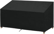 Copricuscino per divano da giardino 3 posti - Coprimoda acqua resistente in tessuto Oxford - Antiumidità - Copertura divano giardino 163x66x63/89cm - Protezione contro tutte le condizioni meteorologiche
