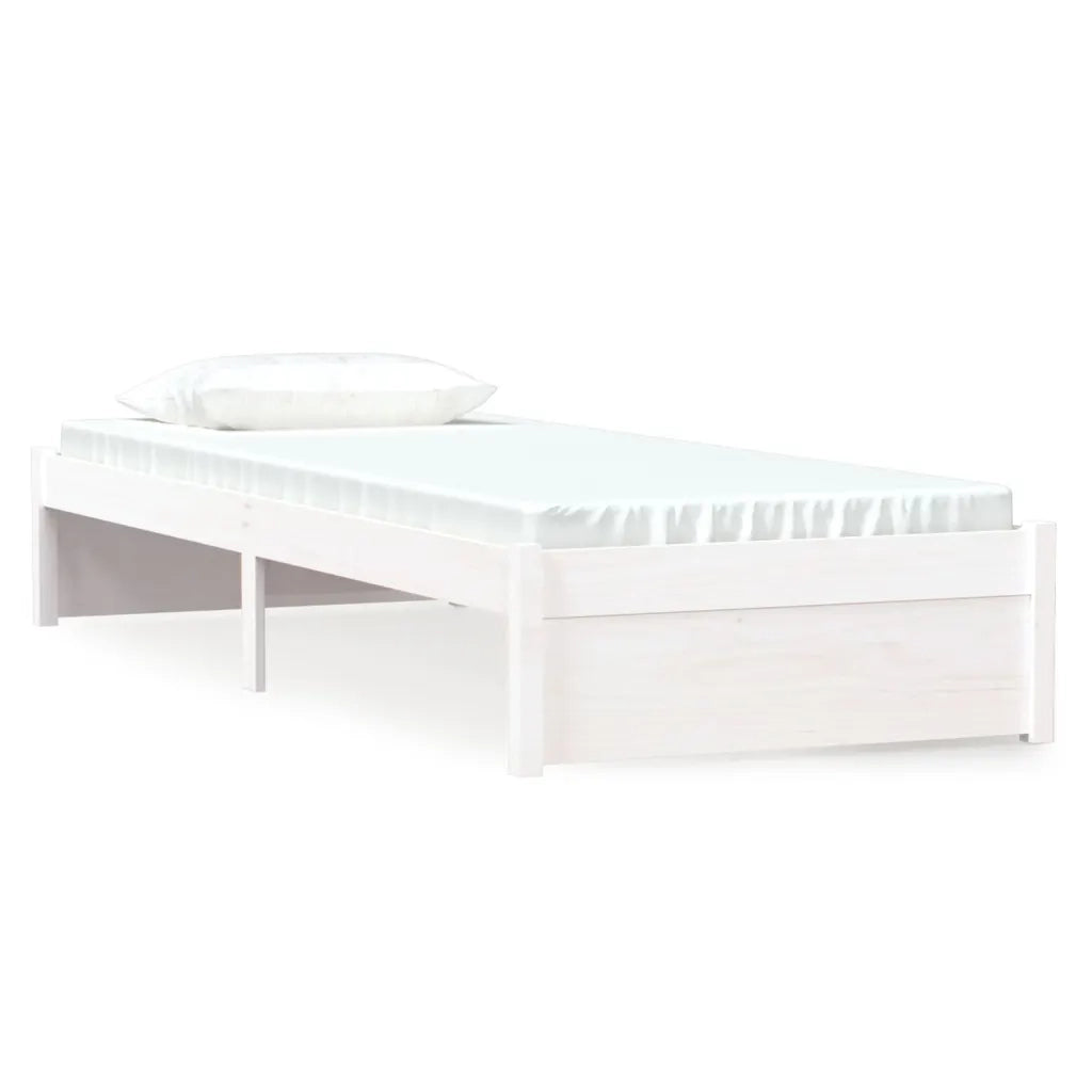 Giroletto Bianco in Legno Massello 75x190 cm Small Single 814910