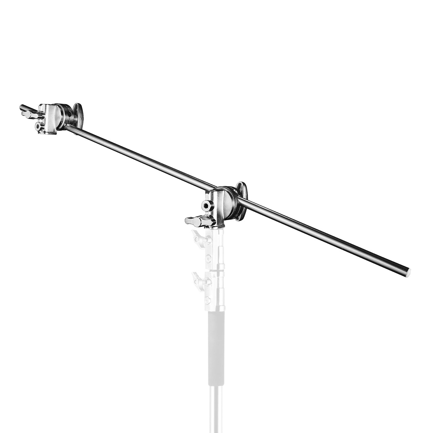 Braccio con 2 morsetti a vite, 100 cm - Ideale per luce incidente e testa, possibilità di applicazione versatile, braccio stabile, caricabile fino a 10 kg