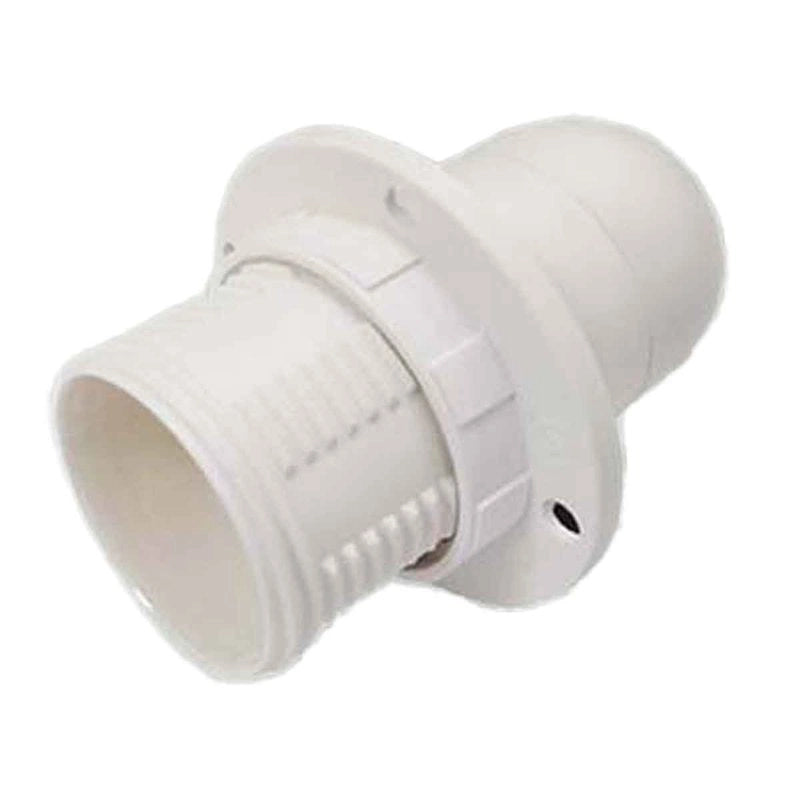 2 Pezzi Portalampade E14, Portalampada in Termoplastico Bianco Con Ghiera