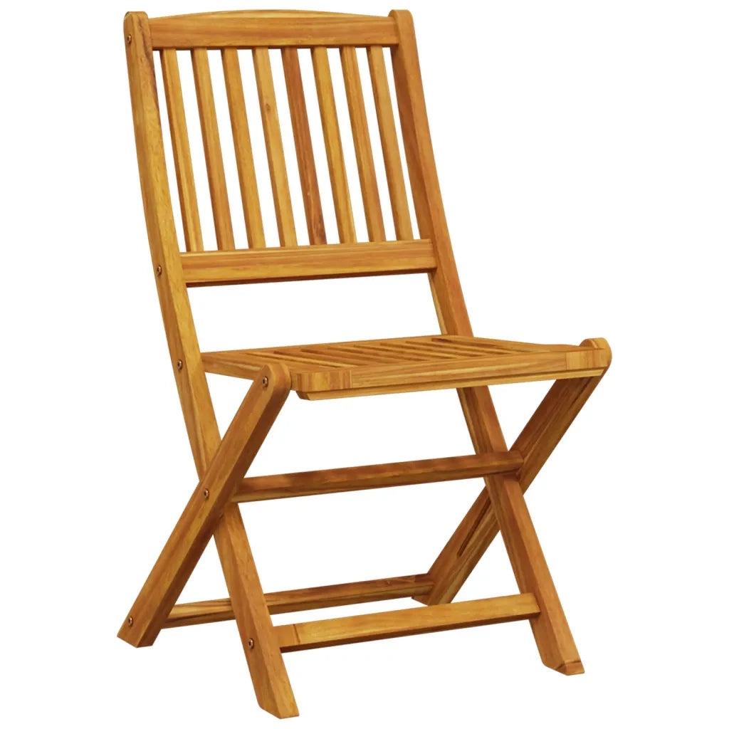 Set BistrÃ² Pieghevole 3pz in Legno Massello di Acacia