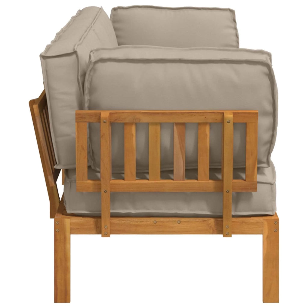 Set di divani con cuscino 2 pcs Talpa Legno di Acacia Massello 3418529