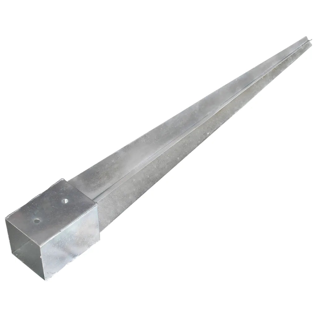 Picchetti di Terra 2 pz Argento 10x10x91 cm in Acciaio Zincato 145422
