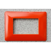 Trade Shop - Placchette Placche In Abs Per Serie Matix Bticino Compatibile 3 4 6 Moduli Color - Arancione -3 Fori     -