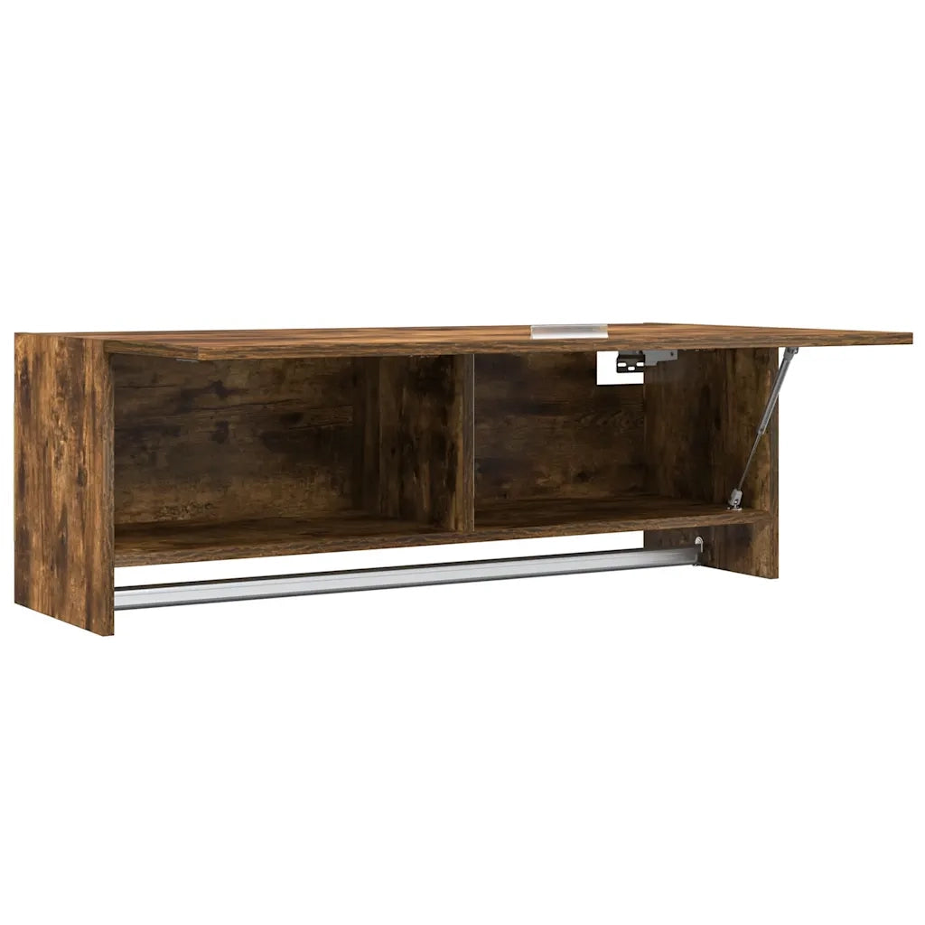 Armadio Rovere Fumo 100x32,5x35 cm in Legno Ingegnerizzato 815213