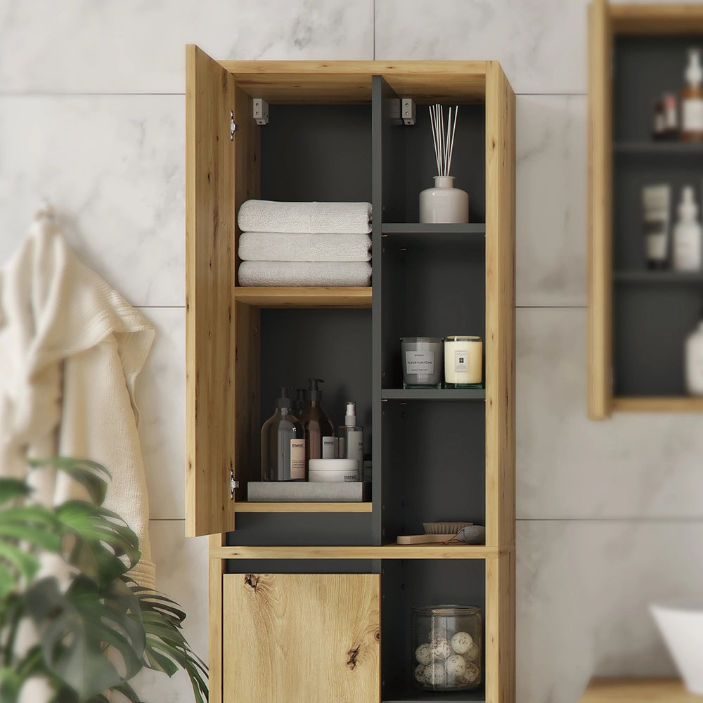 Vicco Mobile da bagno Rovere artigianale 50 x 170 cm