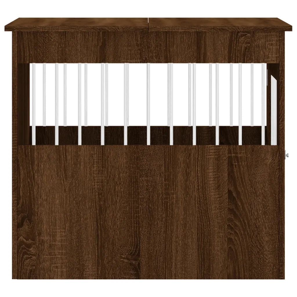Gabbia Cani Arredamento Rovere Marrone 64,5x80x71cm Multistrato