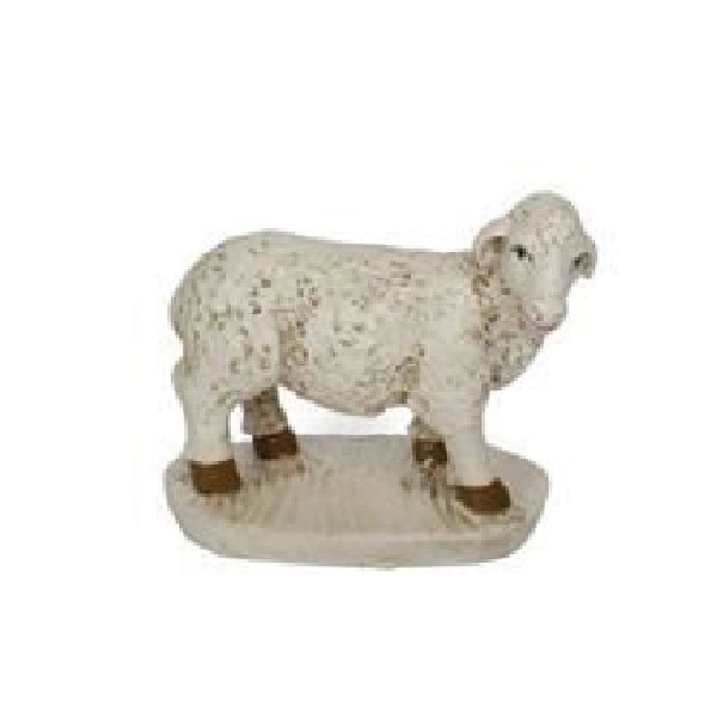 Trade Shop - Statuina Pecora 7.5 Cm Per Presepe In Resina Decoro Natale Natalizio Natività -