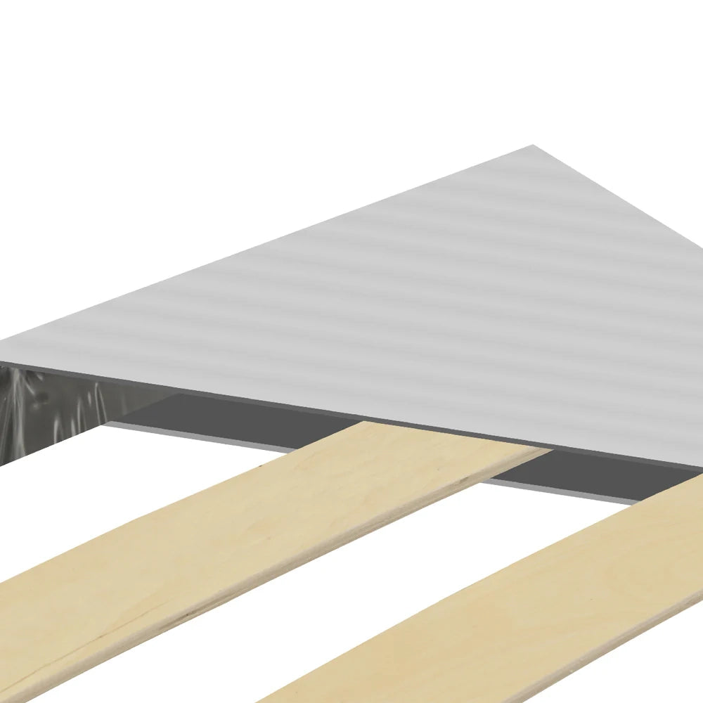 Rete ortopedica 120X190 14 doghe in betulla ZEN con 4 piedi |100% MADE IN ITALY| struttura in acciaio anti cigolio, angoli anti infortunistici, altezza 35 cm