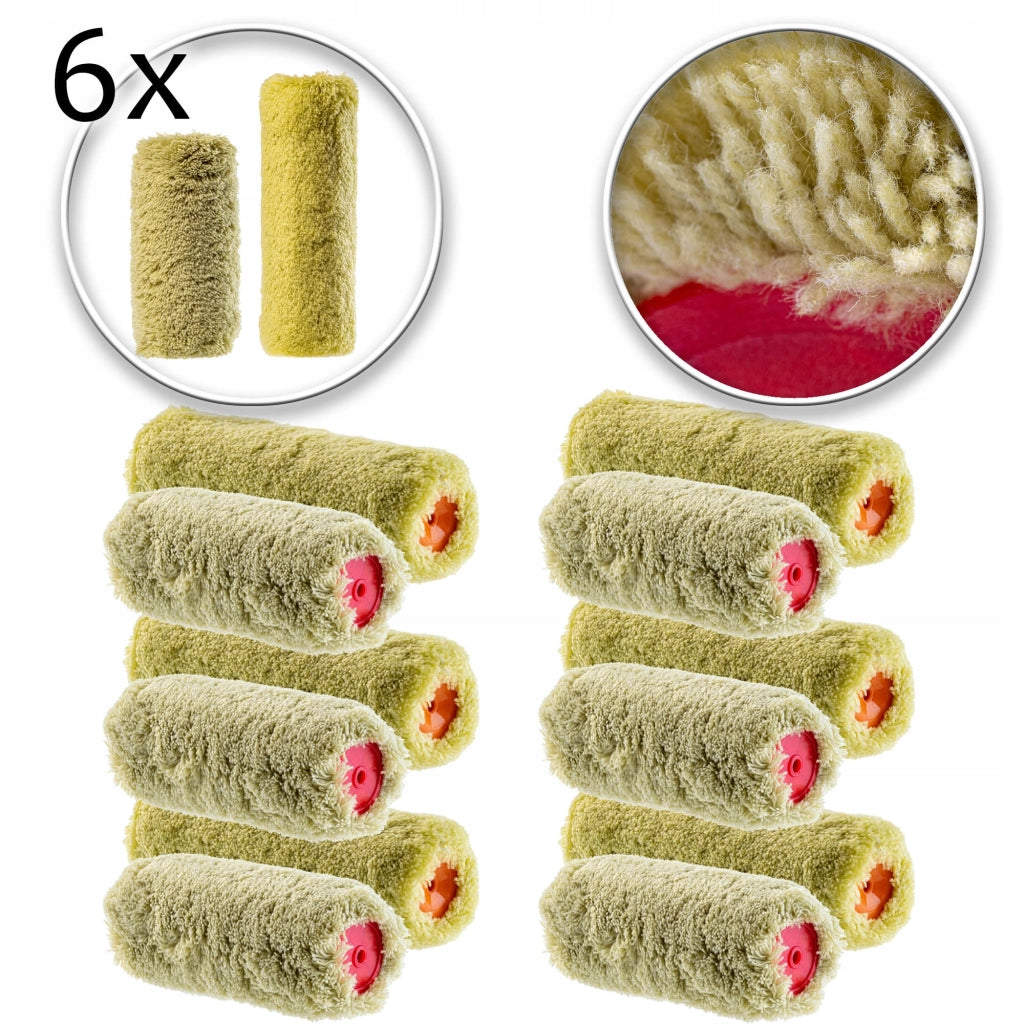 Set di 12 rulli di ricambio per pittura KADAX da 25/20 cm.