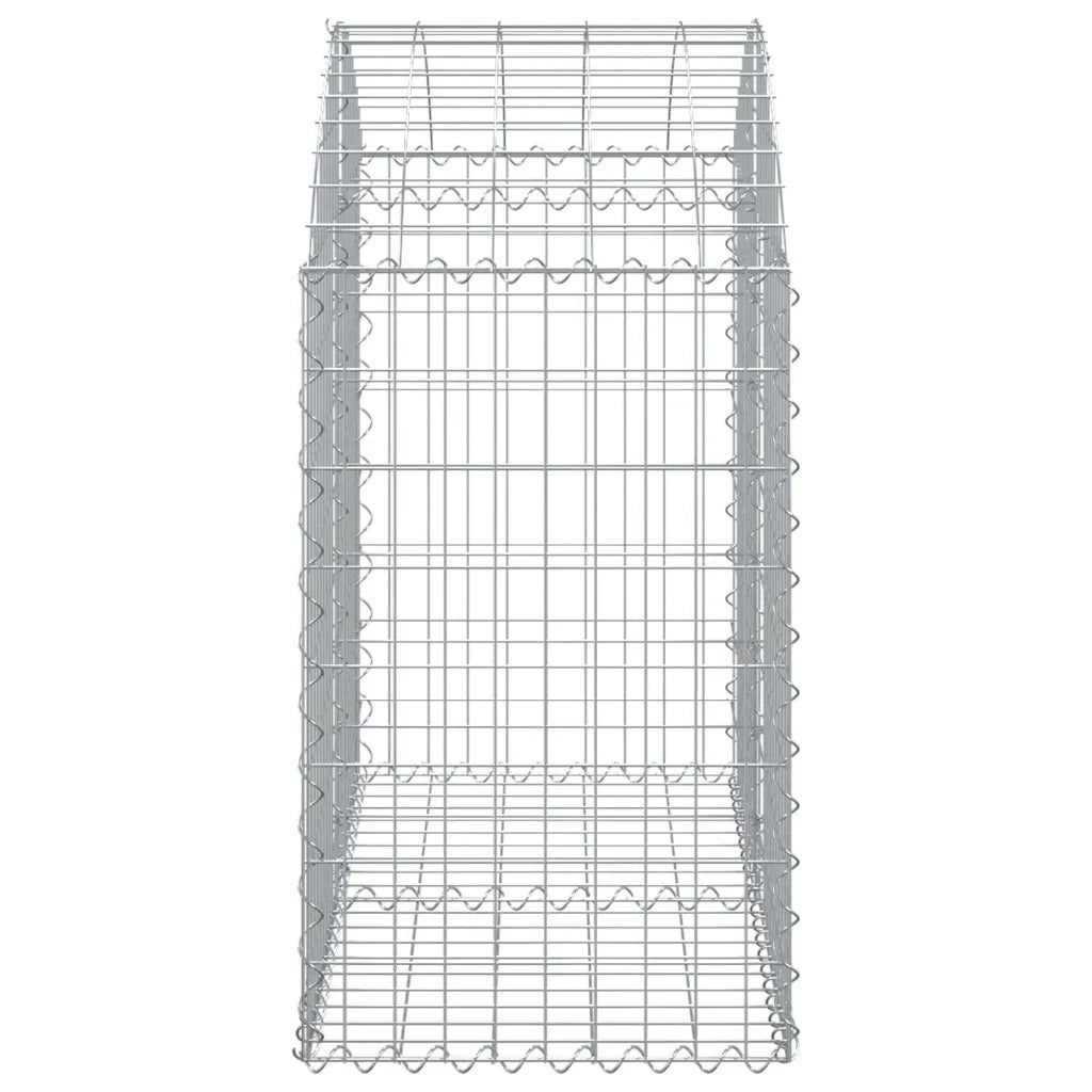 Cesto Gabbione ad Arco 100x50x80/100 cm Ferro Zincato