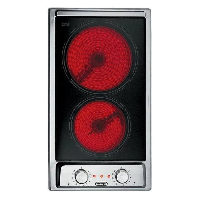 De’Longhi AVI 23-2 piano cottura Acciaio inox Da incasso 29 cm Ceramica 2 Fornello(i)