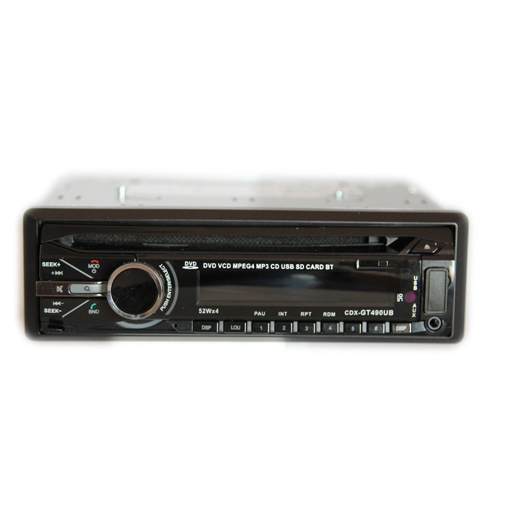 Trade Shop - Autoradio Stereo Bluetooth Con Frontalino Estraibile Radio Mp3 Usb Sd Dvd 52wx4 -