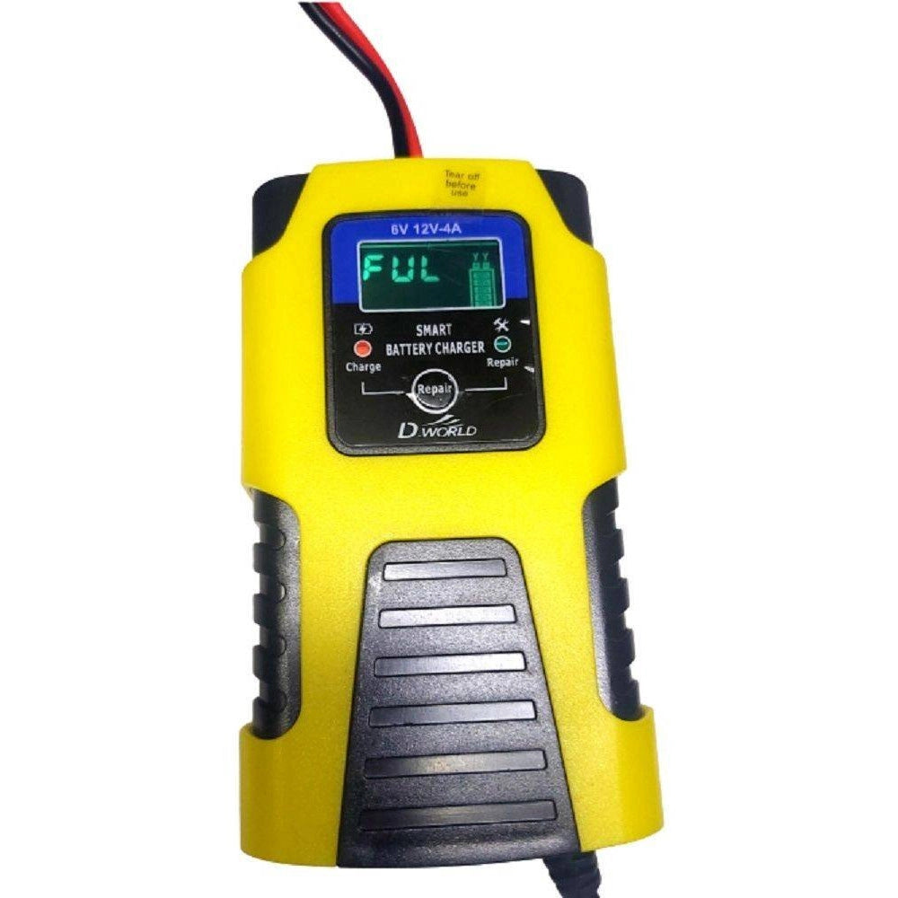 Trade Shop - Caricabatterie Intelligente Avviatore Emergenza Batteria Auto Moto 6v 6a 12v 4a J99 -
