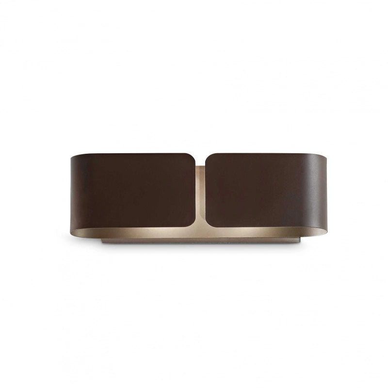 Lampada Da Parete Clip Ap2 Small Coffee Ideal-Lux