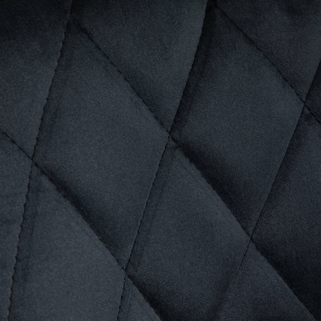 Sgabello da bar 2 pezzi ¨C zephmum ¨C Altezza regolabile girevole tessuto velluto schienale struttura in metallo nero