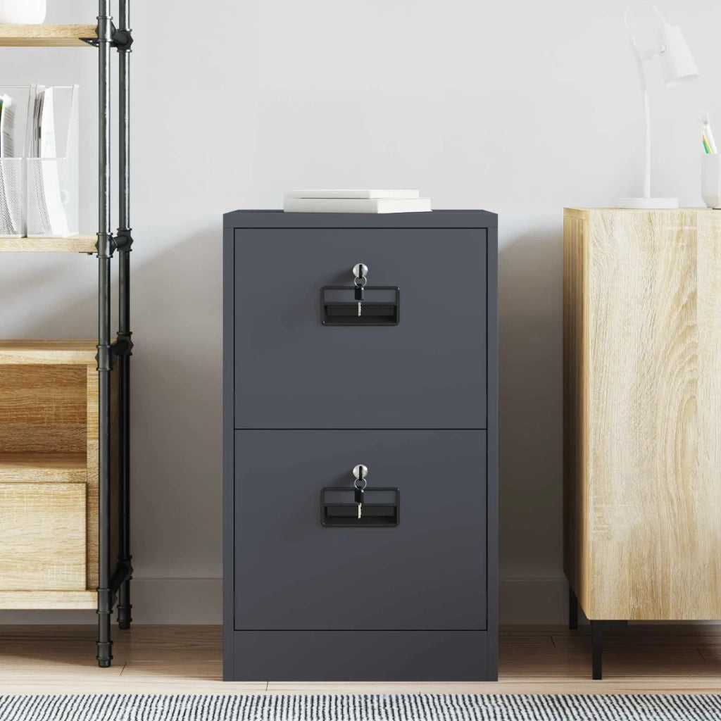 Armadio per File con cassetto Antracite 44 x 50 x 74,5 cm CFW2770988
