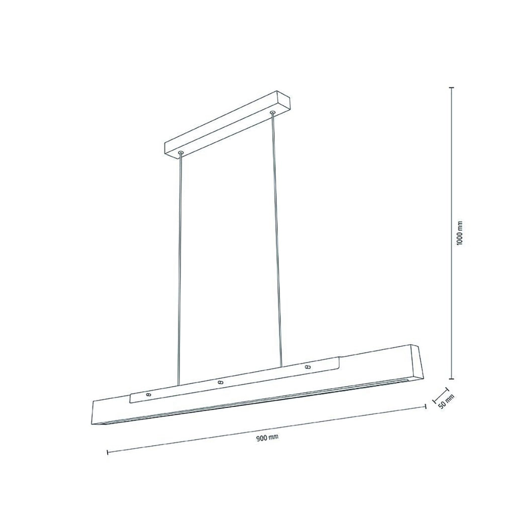 Lampada pendente LED 16W legno quercia lampada luce dimmerabile sospensione moderna studio ufficio 230V MADERA