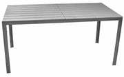 TAVOLO RETTANG.TENERIFE EFFETTO LEGNO GRIGIO 156X78 H.74 - BIACCHI E.