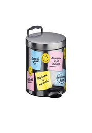 Pattumiera a Pedale in metallo 5 litri post - it Meliconi