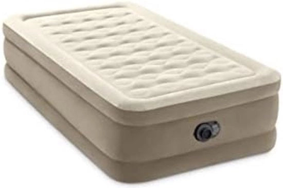 Letto aereazione con pompa integrata - Letto aereo autoinflante - Matrimoniale autoinflante - Letto aereo 2 posti - 203 x 152 x 46 cm - Marrone