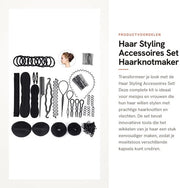 Set di creazioni di chignon per capelli 

Incluso:
- Creazione di chignon a spirale
- Creazione di chignon a donut
- Materiale riutilizzabile
- Adatto per feste
- Kit di accessori per stile capelli