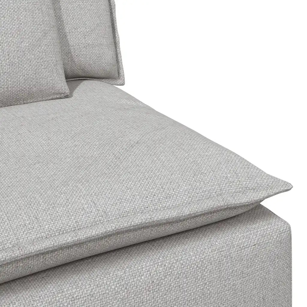 Modulo Centrale Divano Modulare con Cuscini Grigio Nuvola 100cm CFW1924962