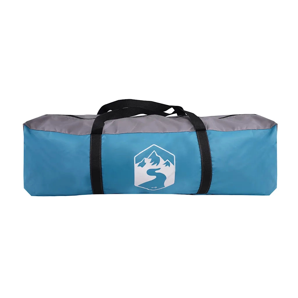 vidaXL Tenda da Campeggio a Tunnel per 4 Persone Blu Impermeabile