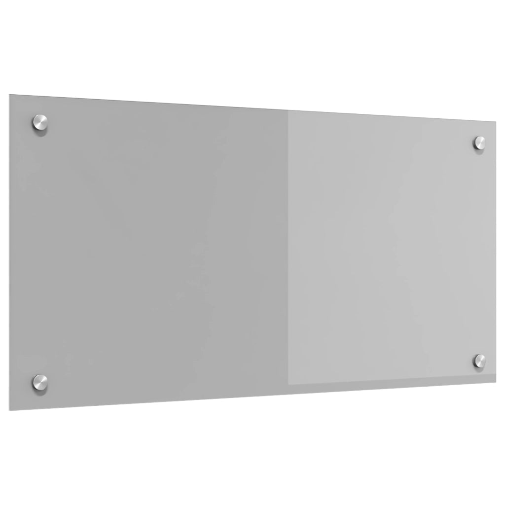 Schienale Cucina Grigio Chiaro 80x40x0,6 cm in Vetro Temperato