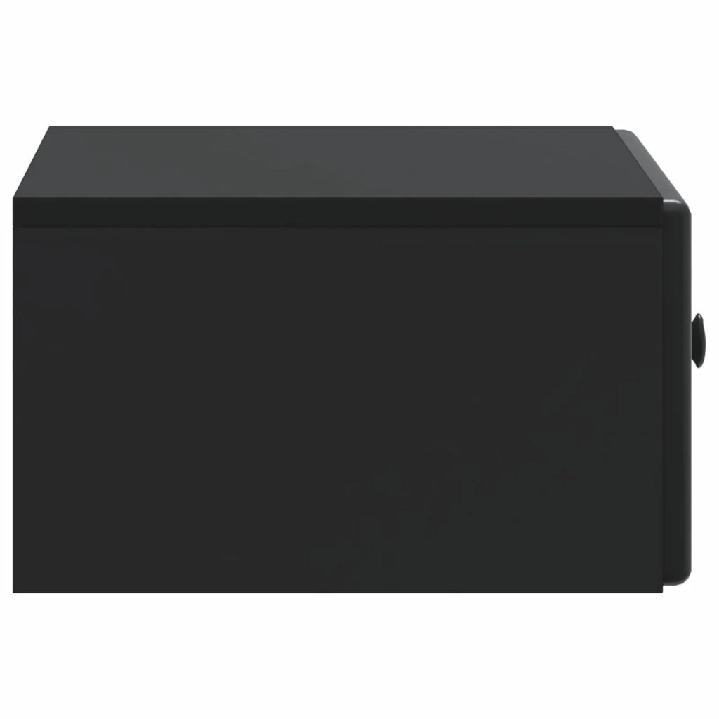 Mobiletto da notte a muro con cassetto Nero 49 x 34,5 x 20 cm 899127