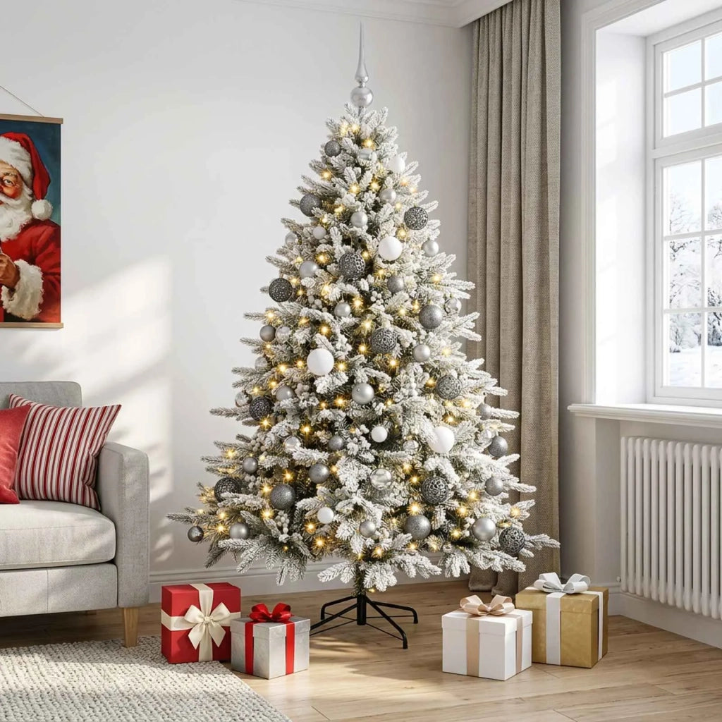 Albero di Natale artificiale con palline 180 cm 300 LED 3467222
