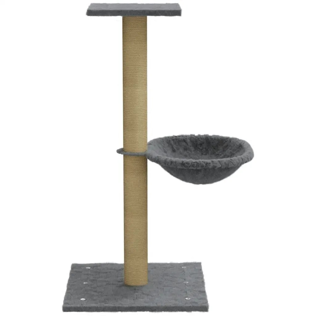 Albero per Gatti con Palo Tiragraffi Sisal Grigio Chiaro 74 cm cod mxl 9842