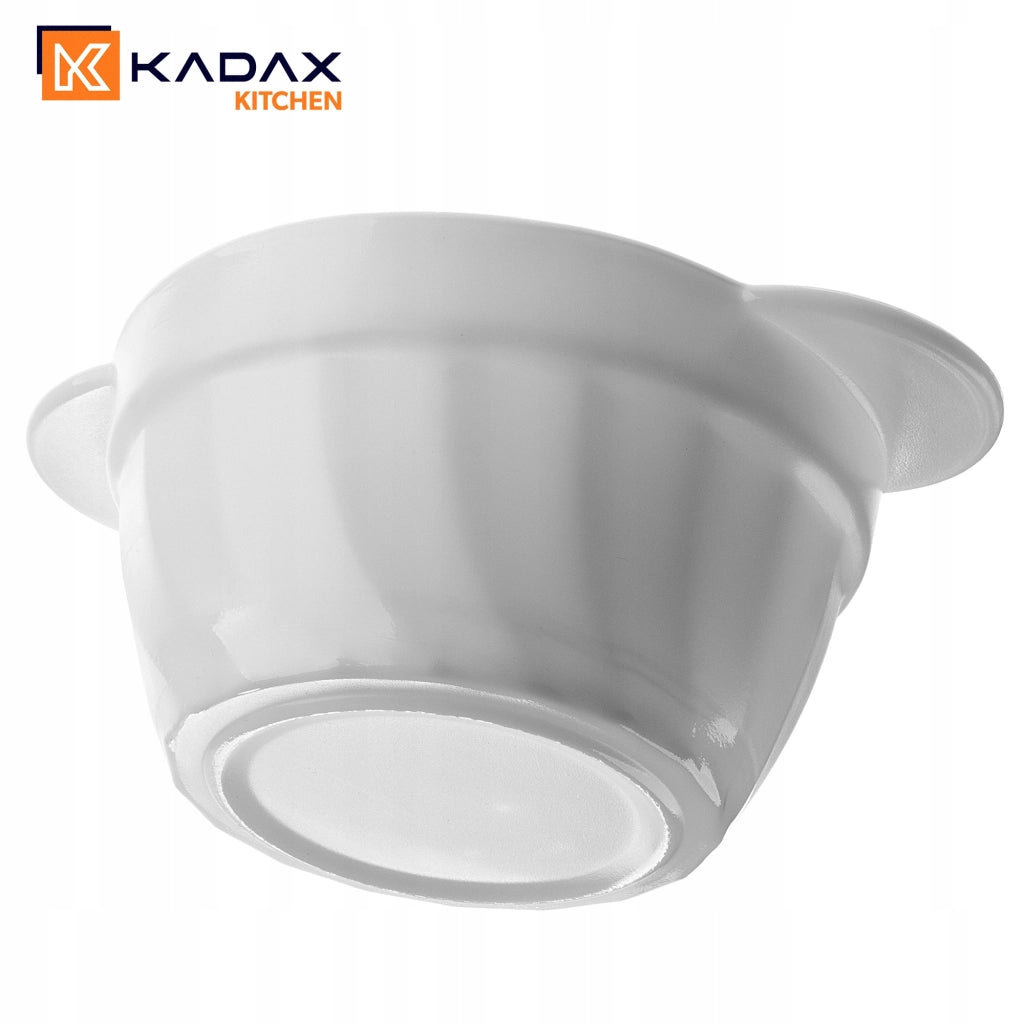 Set di 12 ciotole da zuppa KADAX da 650 ml, bianche.