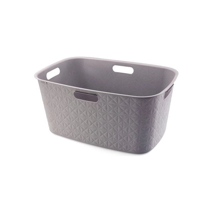 Curver 17212791 Softex Cesta Portabiancheria 45 L materiale riciclato 70% colore Tortora