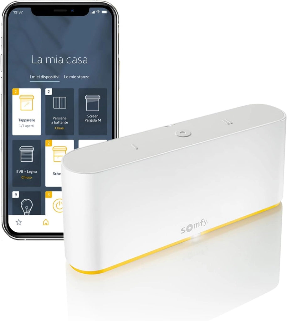 1870595 TaHoma switch Controllo intelligente per centralizzare e connettere la tua casa, Compatibile con io-homecontrol, RTS Zigbee 3.0, Controllo vocale Google Assistant, Amazon Alexa e HomeKit