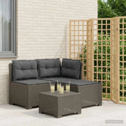 Divano da giardino 3 posti con cuscini in look rattan PP 8011917