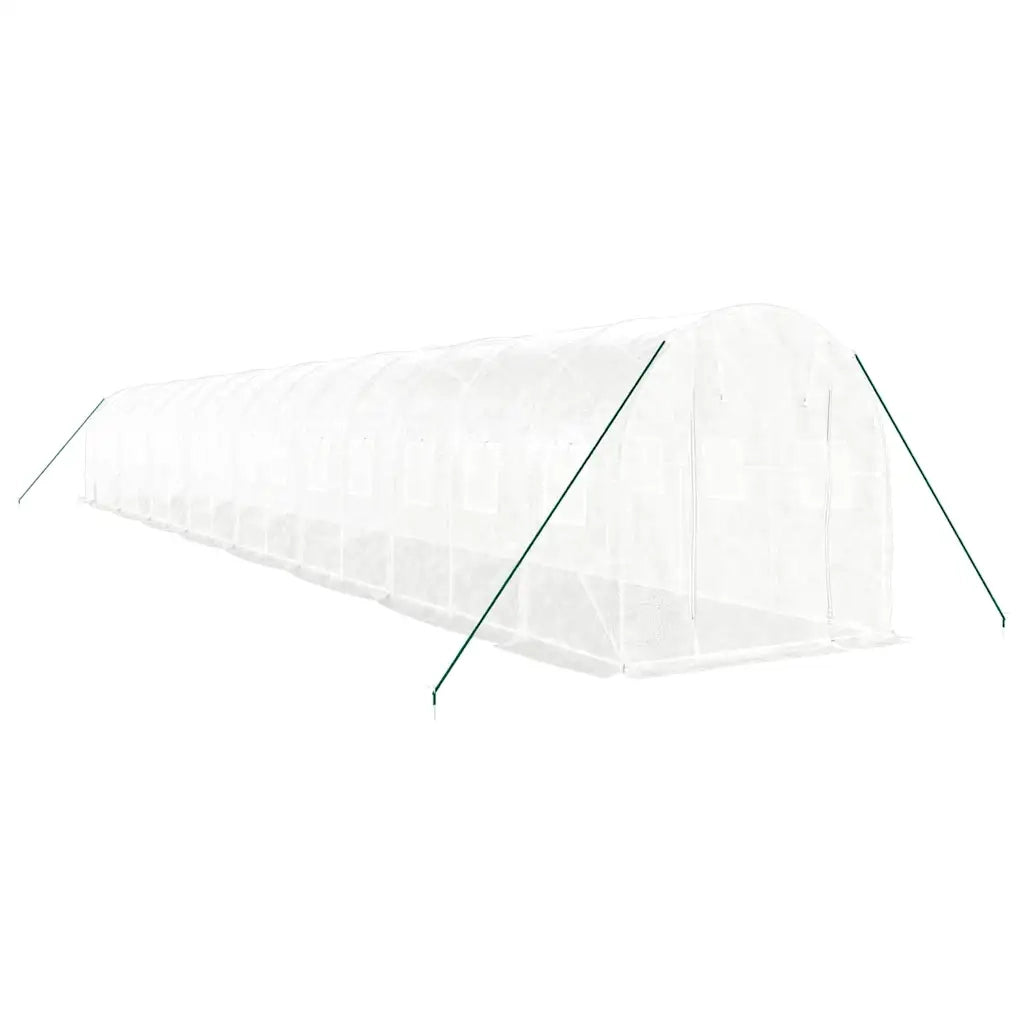 Serra con Telaio in Acciaio Bianco 32 m² 16x2x2 m 3188034