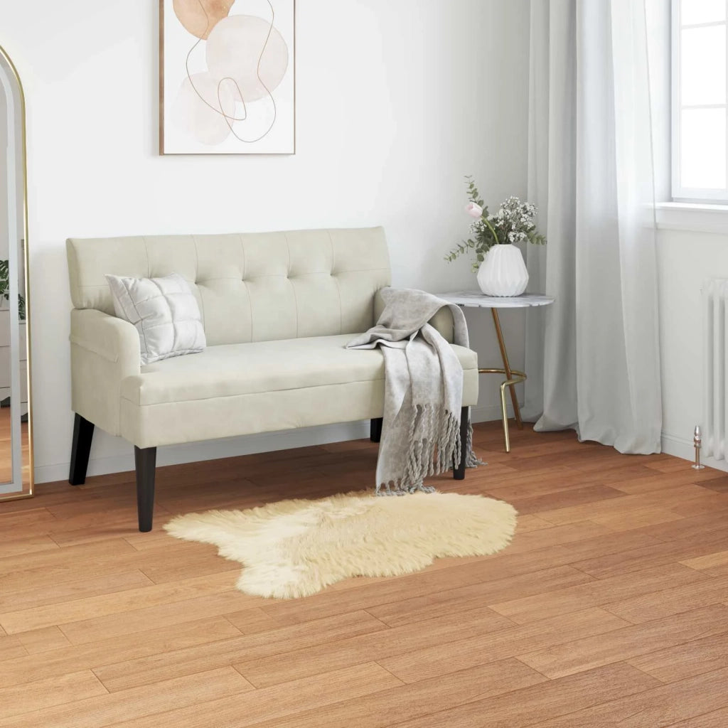 Tappeto in finta TAFALLA Crema 80 x 120 cm Poliestere 42021520